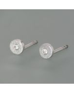 Diamant-Ohrstecker aus Silber