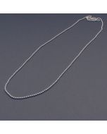 Lange zarte Silber-Kette Kugeln