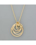 Kettenanhänger Ringspiel aus Gold