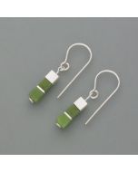 Würfel-Ohrhänger Jade