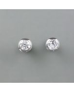 Ohrstecker weisser Topas