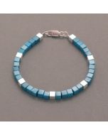 Türkis-Armband, Würfel