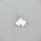 Anhänger kleines Ginkgo-Blatt aus Silber