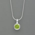 Peridot-Anhänger, Silber