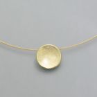 Anhänger kleine Silber-Schale, goldplattiert