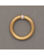 Spann-Ring vergoldet mit Perle