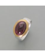Granat-Ring oval