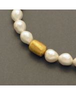 Perlenkette barocke weiße Zuchtperlen
