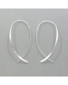 Silber-Ohrhänger lang und zart